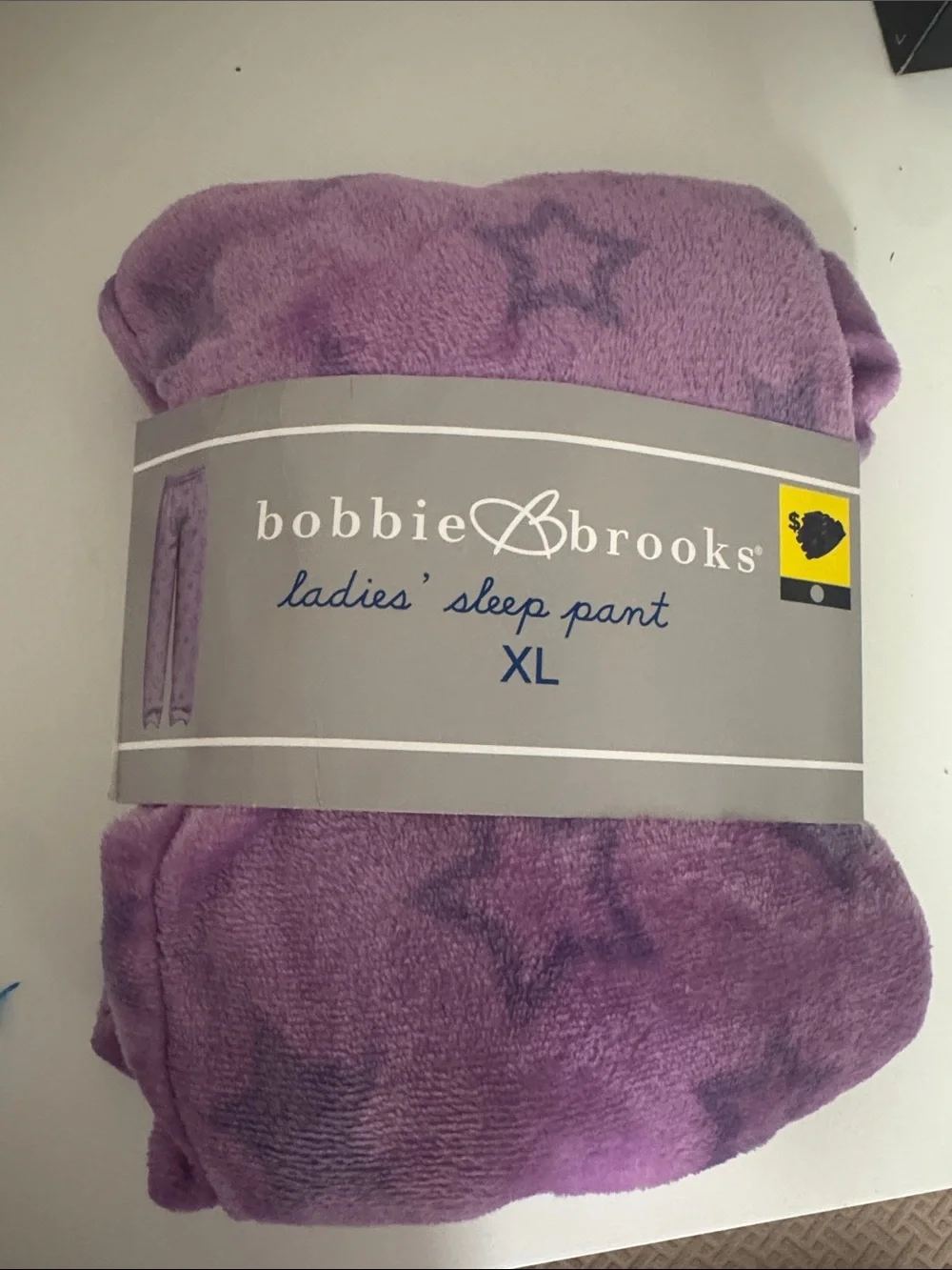 Bobbie Brooks Purple Star Plush Ladies' Sleep Pants